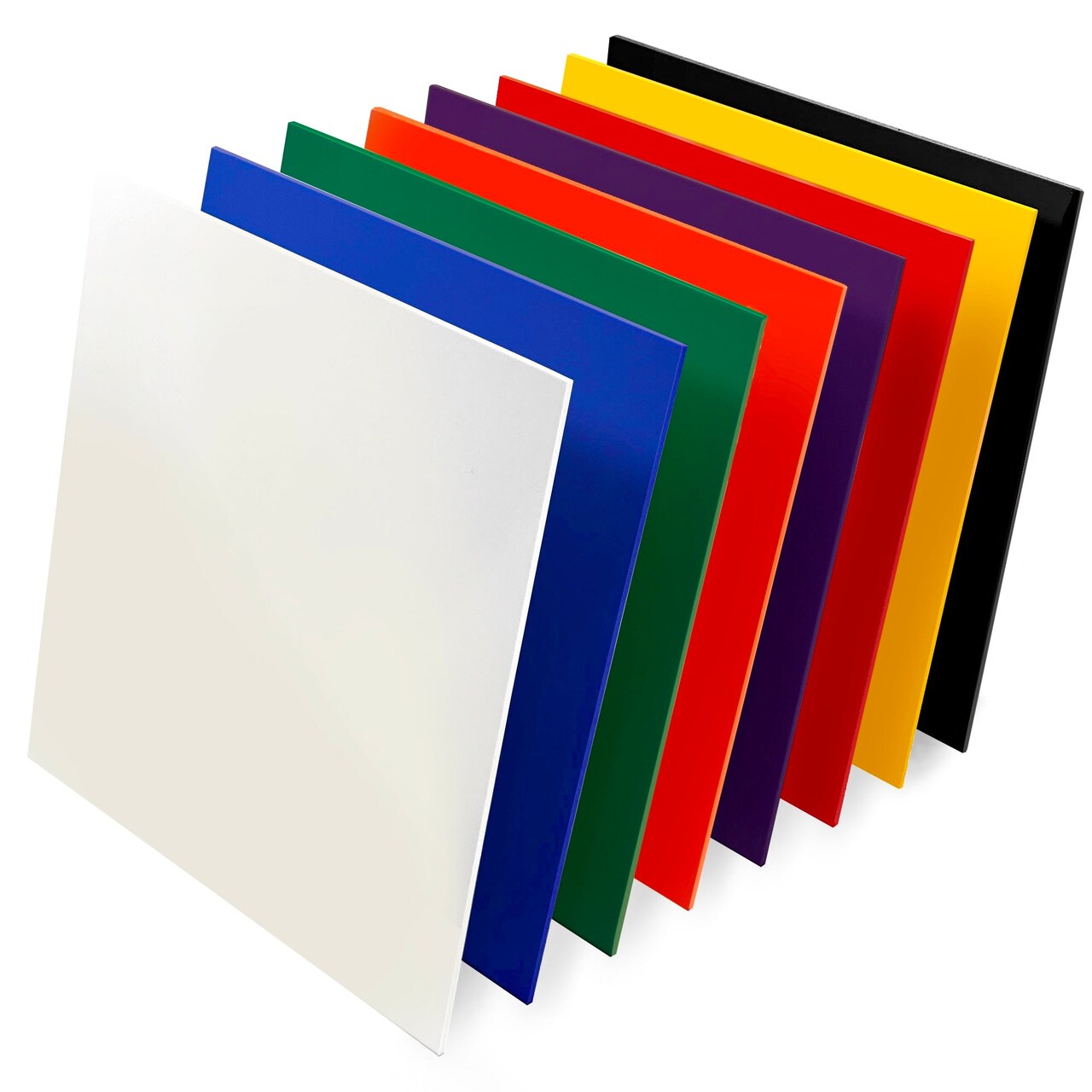 Cast Acrylic in a Variety of Solid Opaque Colors, 2.6mm (1/8th Inch), CO2 Laser & Glowforge Performance Series Ready, Craft Closet Brand, 12x12, 12x19, 12x6,